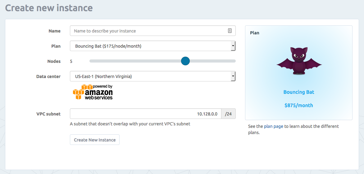 Use a slider to select the number of nodes.